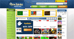 Desktop Screenshot of oyunkardes.com